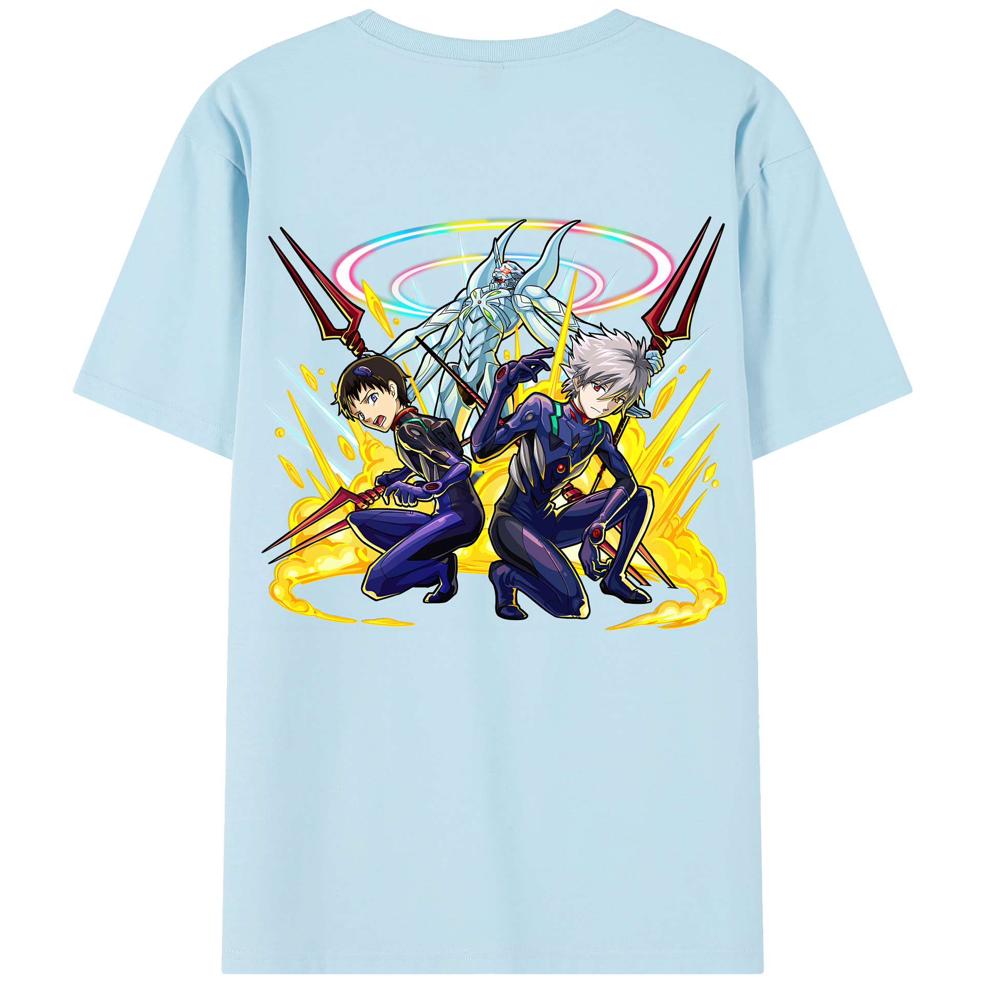 （画像用） EVA 新世紀エヴァンゲリオン 綿100％半袖Tシャツ（背面プリント）